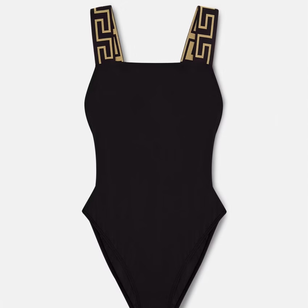 GRECA BORDER ONE-PIECE SWIMSUIT